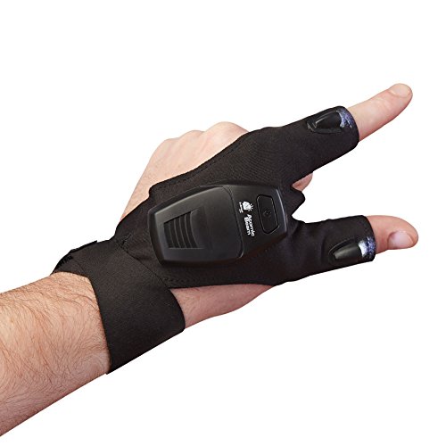 Atomic Beam Glove Flashlight Original by BulbHead, LED Light Gloves, Hand Light, and Finger Light for Everyday Use, Electronics, Crafts, and More (1 Pack)