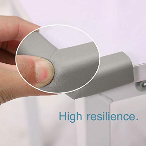 Image of uxcell 2pcs Foam Furniture Desks Edge Cover Pads Protectors Corner Cushions Bumpers Guards Gray