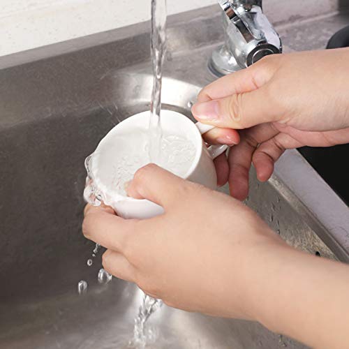 Sweejar Porcelain Espresso Cup & Saucer Set, Stackable Demitasse Cups With Metal Stand, 2.5 Oz For Latte,Coffee,Cafe Mocha,Tea, Set Of 6(Blue) #TOP5