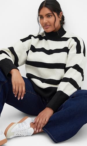City Chic Women's Plus Size Sweater - Hampstead Wide Stripe2