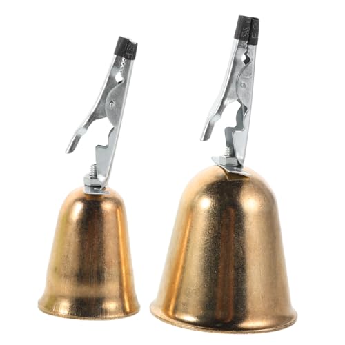 Fishing Pole Bells Clamp Bite Alarms for Fishing Metal Bells with Clips