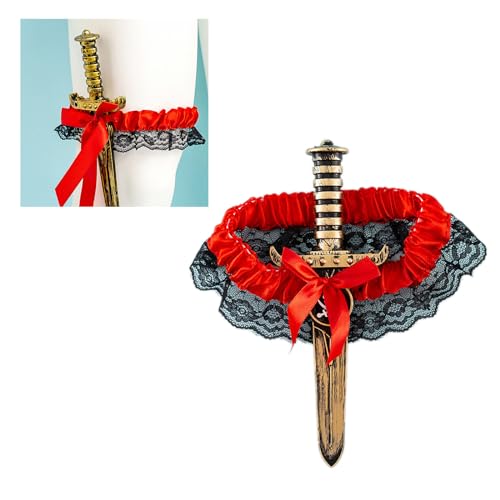 Lace Bowknot Garter Belt for Women Thigh Garter Y2K Harness Garter Strap for Cosplay Party Night Club Lady Accessories, See size chart, Black2