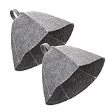 Cómodo de usar. Los sombreros de sauna de fieltro son ligeros y transpirables.