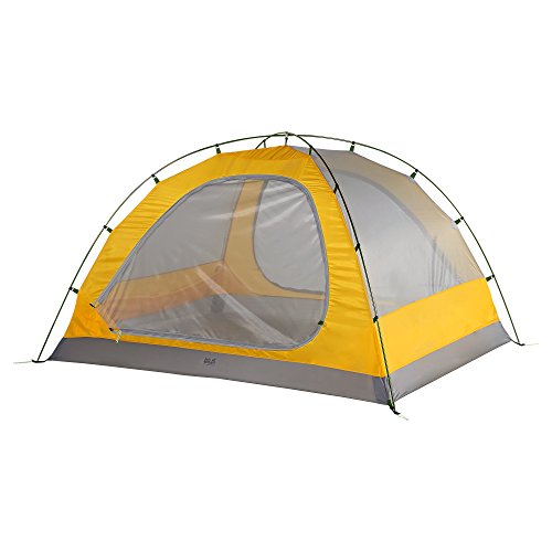 Jack Wolfskin YELLOWSTONE IV very well ventilated 4-Person hiking tent with removable fly, repair kit included - Thumbnail 3