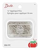 Dritz 42 Appliqué Pins, 3/4-Inch (350-Count), Nickel