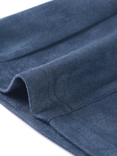 Image of Allegra K Women's Faux Suede Pants Business Casual Wide Legs Bell Bottom Flared Trousers