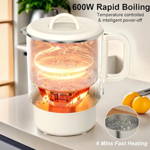 Hervidor eléctrico plegable de acero inoxidable 1L 600W miniatura 4