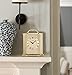 Bulova Clocks B1719 Arthur Brushed Gold 6.5”H x 5.5” W x 2.25” D