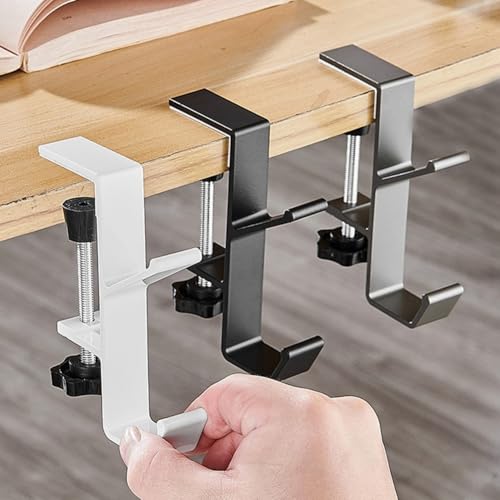 Crochets de bureau à double couche pour organiser votre table d'appoint - 3