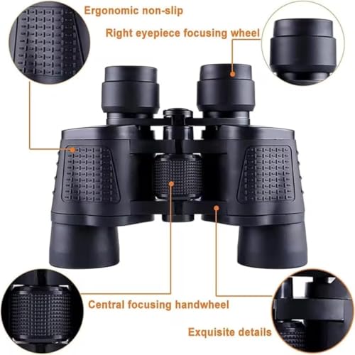 Image of Telescope 60X60 HD Vision Binoculars 10000M High Power for Outdoor Hunting Optical Vision Binocular Fixed Zoom Adjustable Lens Waterproof with Storage Bag
