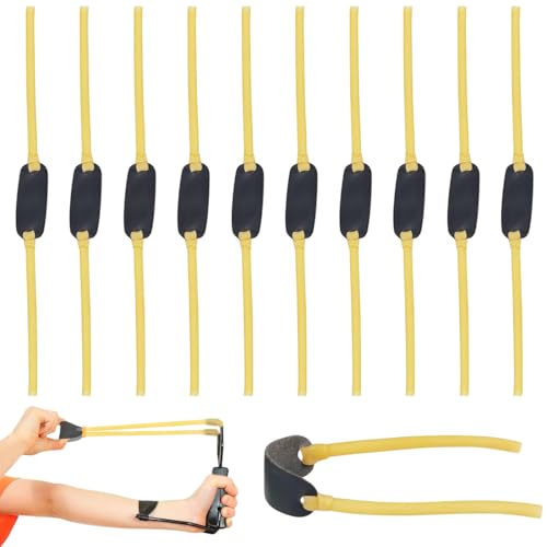10 Pezzi Elastico per Fionda, Fionda Professionale, Elevata Elasticità Catapulta
