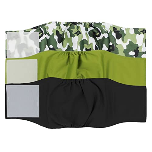Amaliy Waschbare Hundewindeln Puppy Wrap (3 Stück), Wiederverwendbare Hunde Windeln für Rüden (L(Taille: 45-54cm)) Cover