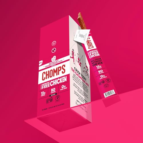 Image of Chomps Nashville Hot Chicken, Antibiotic Free, 10ct, Protein Snack Stick