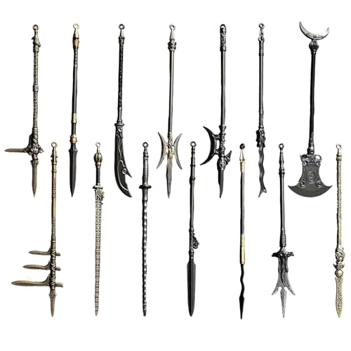 Artigianato dettagliato e realistico: ogni pezzo presenta trame finemente incise e forme ispirate alla storia, rendendo questo set un'aggiunta straordinaria a qualsiasi collezione fantasy, storica o in miniatura.
