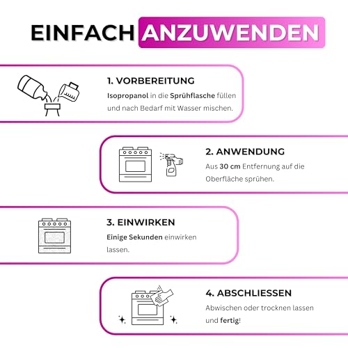 NEU: Isopropanol IPA 99,9% – Reinigungsalkohol 1 Liter für Küche, Haushalt, Kosmetik und Industrie