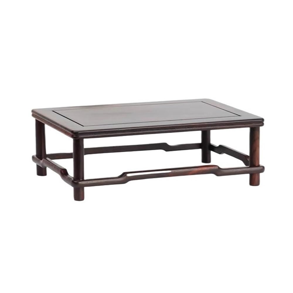 Base de bonsaï rectangulaire en bois 23 cm pour jardinière et lampe