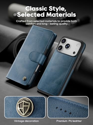 Coque pour iPhone 17 Pro compatible charge sans fil bleu