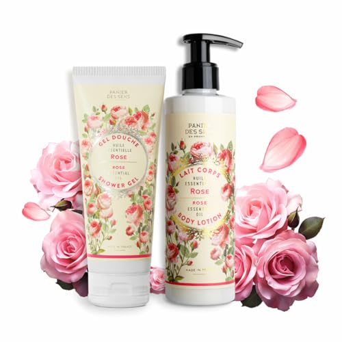 Panier des Sens Rose Body Wash &amp; Lotion Set 6.8 + 8.5 fl oz