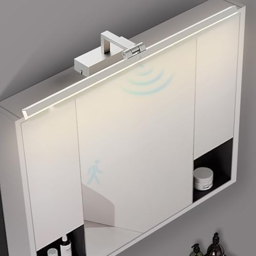 Lámpara de pared con sensor de movimiento para baño y pasillos con iluminación moderna blanca