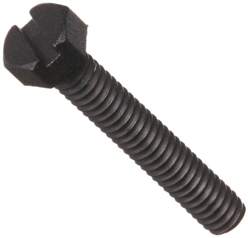 Image of Nylon 6 /6 Hex Bolt, Plain Finish, Black, Slotted Drive, Meets ASTM D4066 /ASTM D6779, 6mm Length, Fully Threaded, M3-0.5 Metric Coarse Threads (Pack of 100)