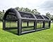 30ft Long Oxford Inflatable Baseball Batting Cage Baseball Hitting Bearing Field with Blower &Durable Baseball Netting for Club Trainning (Black, 30ft L×16ft W ×11.5ft H)