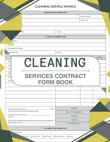 Cleaning Services Contract Form Book : Professional Client Agreement Templates for Residential &...