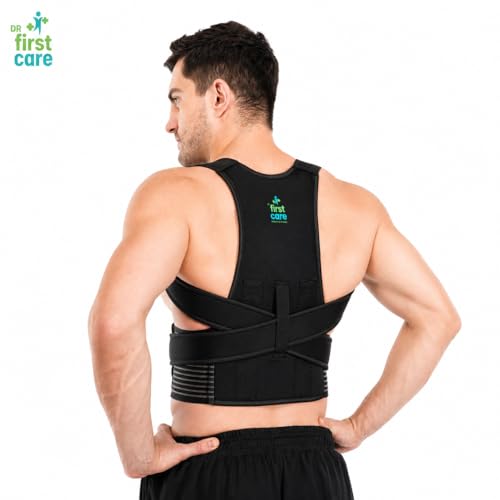 Image of Posture Corrector Belt for Men & Women | Back & Shoulder Support Brace for Pain Relief | Adjustable, Breathable Back Straightener | Wear Under Clothes | Universal Fit | Made in India | 1 Year Warranty