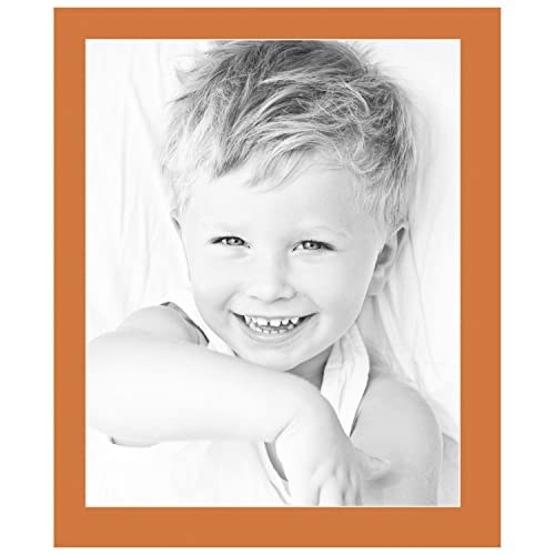 20x25 Tangerine / Octoberfest Custom Mat for Picture Frame with 16x21 opening size (Mat Only, Frame NOT Included)