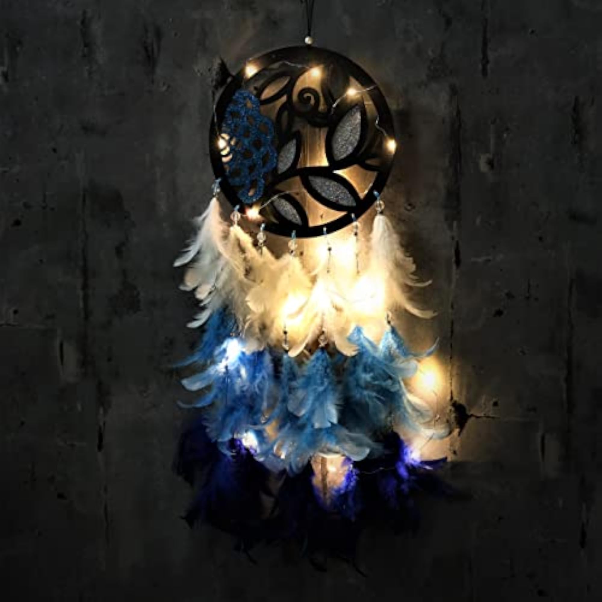 LED Light Design Dream Catcher, Wall Hanging Decor