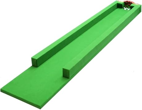 Pool Table 5 Point Pool Table Home Training Cushion No Rubber Strip Single Hole Green Folding Design with Tripod 120x20cm Suitable for Living Room, Game Room, Party, Family Use