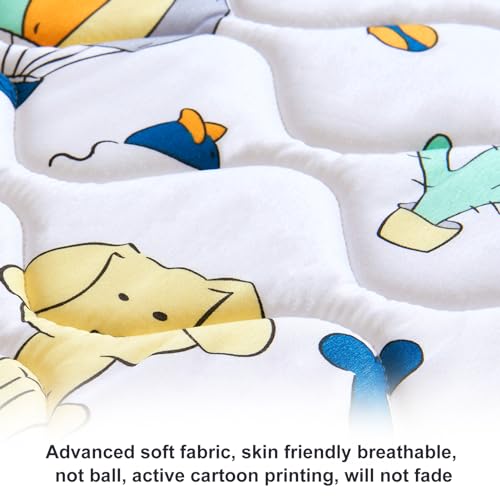 Image of Mini Crib Mattress 38 inch x 24 inch x 4 inch- Firm Support and Comfort Premium Foam,Noiseless and Odorless,Hypoallergenic Mini Crib Mattress,Fits Mini and Portable Cribs,Dual Sided with Soft Breathable Fabric