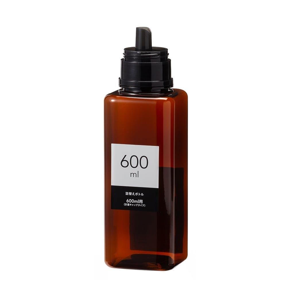 Amazon｜カインズ(CAINZ) 詰替ボトル 600ml ブラウン 上キャップ 軽量