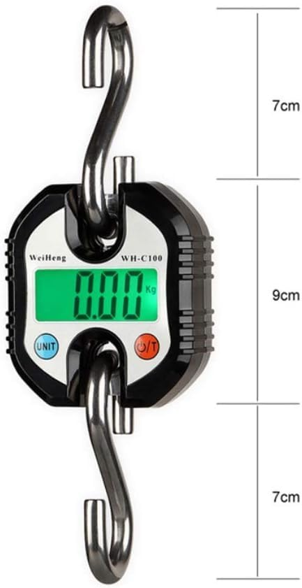 Portable Luggage Scale, Digital Portable Crane Scale Professional 150 KG Electronic Hook Scale with LCD Display Heavy Duty Weighing Balance Hanging Scales for Home Farm Hunting