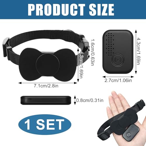 Cat GPS Tracker Collar, No Monthly Fee Waterproof Mini Pet Tracker for Small/Medium/Large Cats Dogs for iOS Only Adjustable 28-39cm Anti-Lost Tracker with 10+ Months Battery Life - Image 4
