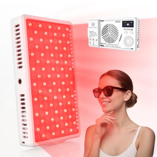 Infrared Red Light Therapy Panel with 144 LEDs for Face Body, Dual Wavelength (6...