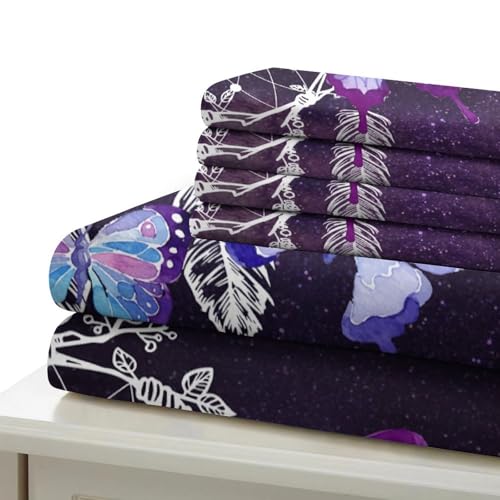 Parure de lit 260x220 microfibre ultra douce résistante 3D - 7