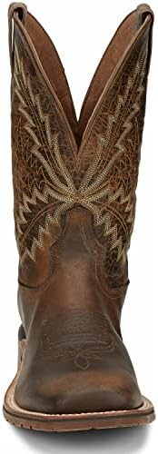 Tony Lama Men's Bowie Oak Western Boot Broad Square Toe Brown 10.5 D(M) US | Image 4