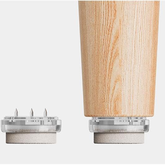 椅子脚カバー フェルト 椅子足カバー 滑るタイプ いすのあしカバー 滑りやすく 取れない 椅子脚キャップ 木製脚用 3本針/両面テープ 二重固定 家具スライダー 椅子の脚 カバー 傷防止 破れない 椅子用 保護パッド 脱げない イス足カバー サイズ選び不要 (ベージュ, 8個)