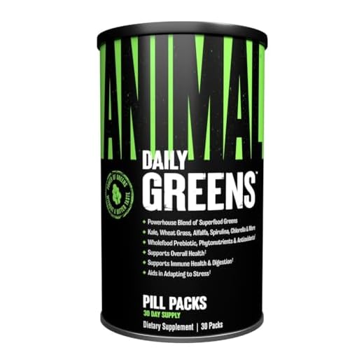 Animal Daily Greens Pill Packs - Kale, Wheat Grass, Alfalfa & More - Convenient Prebiotic and Probiotic Superfood Blend for Superior Digestion, Gut Health, and Immunity For Men & Women - 30 Day Supply