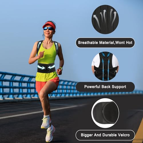 Back Brace Posture Corrector for Men and Women - Improve Posture, Lower Back and Waist Pain, Full Lumbar Support, Shoulder and Neck Stretcher, Adjustable Straps and Breathable Material S(24''-29'') - Image 5