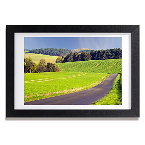Cadre Photo Affiche Chemin de Terre Tulup pour Mur Vide et Sombre