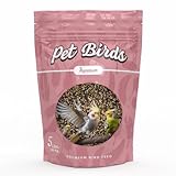 Mycelium Pet Bird Protein | High-Protein Bird Seed for Canaries, Parrotlets, Parakeets | Organic Mix with Vitamins, Nyjer, Egg, Canary & Flaxseed | Feather & Energy Support | Non-GMO 5 lb Bag