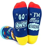 Zmart Funny Crazy Socks Cool Socks Silly Socks for Women Men Teens, Book Lovers Gifts for Student...