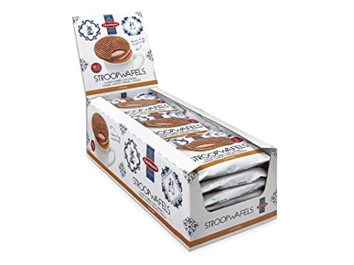 Daelmans Single Jumbo Caramel Wafers, 1.38-Ounce Box (Pack of 36)