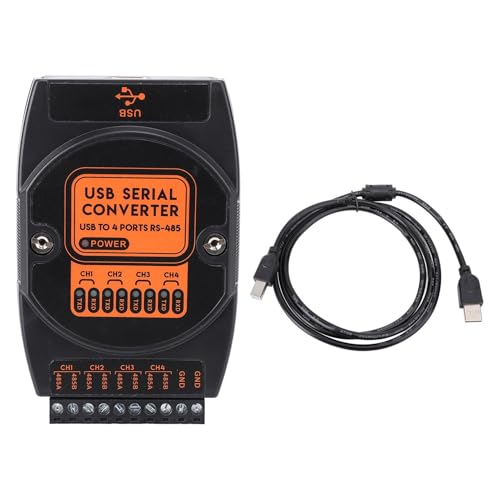 USB to 485 Serial Port Converter Independent 4 Way COM Converter Cable Industrial Grade Isolation with 1500V ESD Guard 600W for Industrial Use