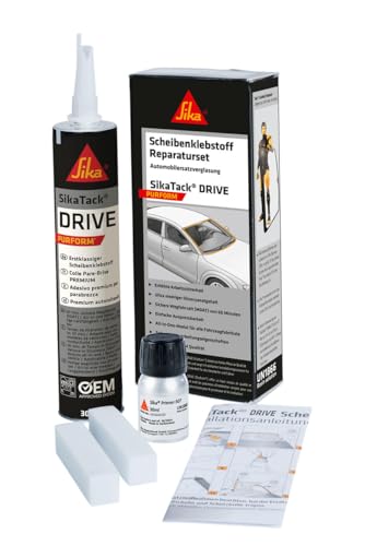SikaTack PRO Kartusche Reparatur Set Scheiben Klebstoff Verglasung 506077