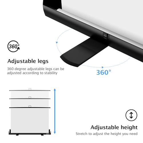Image of EMART 58x74in Collapsible White Screen Backdrop Portable Chroma Key Panel