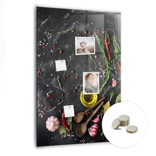 Tableau en verre vertical magnétique premium résistant pour organisation