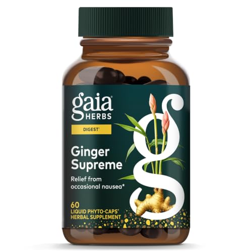 Gaia Herbs Ginger Supreme, 180 Vegan Liquid Phyto-Caps