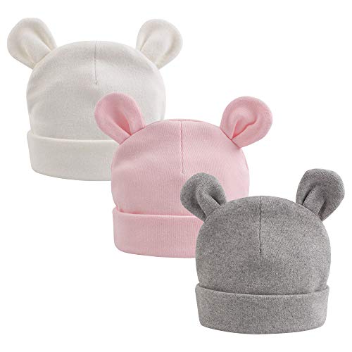 Image of JANGANNSA Winter Baby Newborn Hat Cotton Baby Boy Beanie Autumn Infant Girls Hats New Born Hospital Bonnet